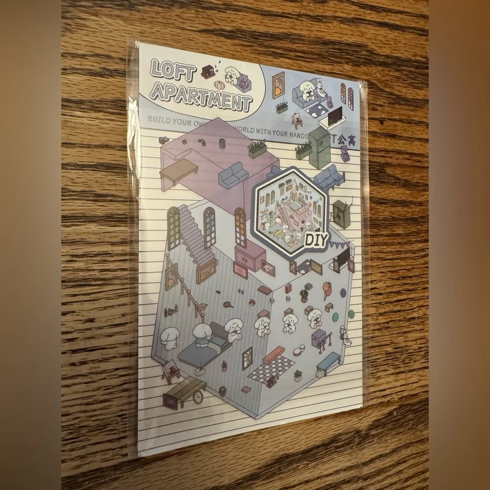 DIY Sticker Set - Sushi Store, Coco Coffee, Loft Apartment, Sensen Book.